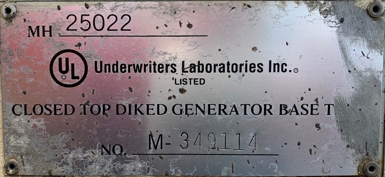 Used Enclosure with Base tank Made for 1000kW Generator Enclosure