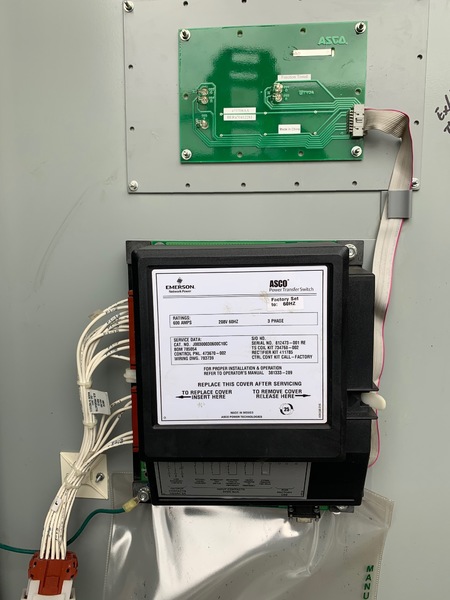Used ASCO 600amp 208V Automatic Transfer Switch