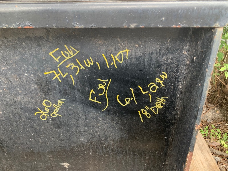 Used 260 Gallon Diesel Fuel Tank