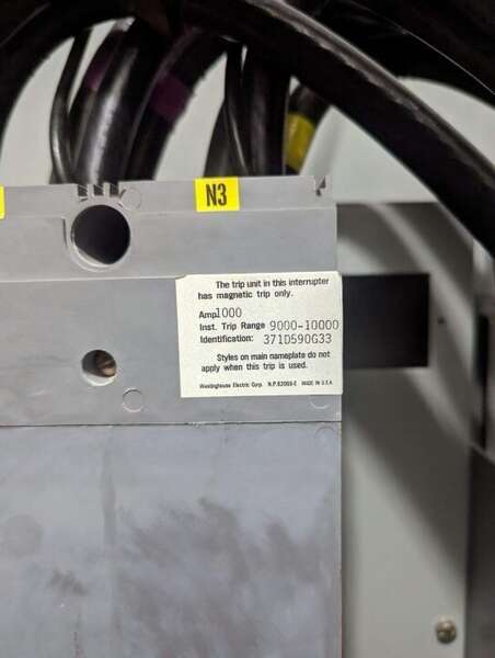 Used Caterpillar Westinghouse 1000amp 208V Service Entrance Rated Automatic Transfer Switch