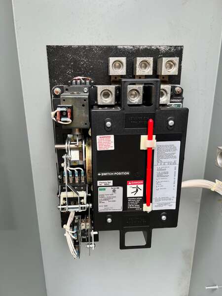 New Surplus ASCO 400amp 240V Automatic Transfer Switch