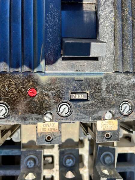 Used Westinghouse 700amp Circuit Breaker