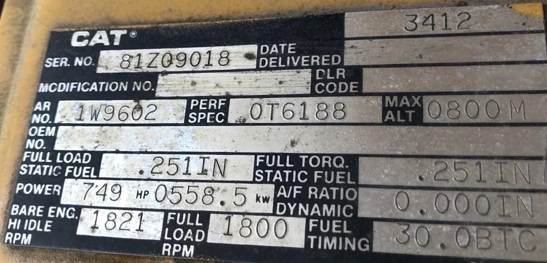  Caterpillar 500kW Diesel Generator