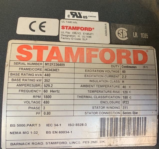 Like New Baldor 350 Gas Generator