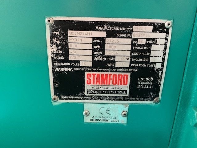  Cummins 150kW Diesel Generator