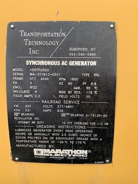 Used Caterpillar C15 Diesel Generator