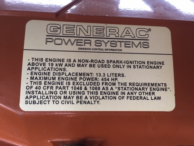Low hours Generac SG200 Gas Generator