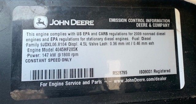 Like New Generac SD125JD-TIER3 Diesel Generator