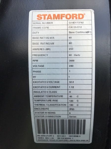 Like New Cummins 40kW NatGas Gas Generator