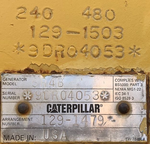 Rebuilt Cat 3406C Diesel Generator