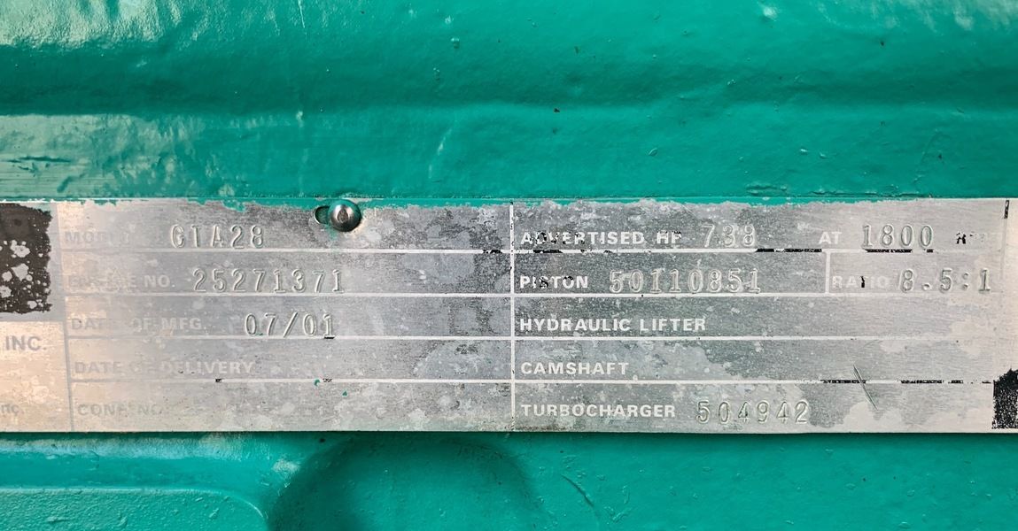 Like New Cummins GTA28 Gas Generator