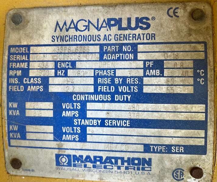 Reman Caterpillar G3408TA Gas Generator