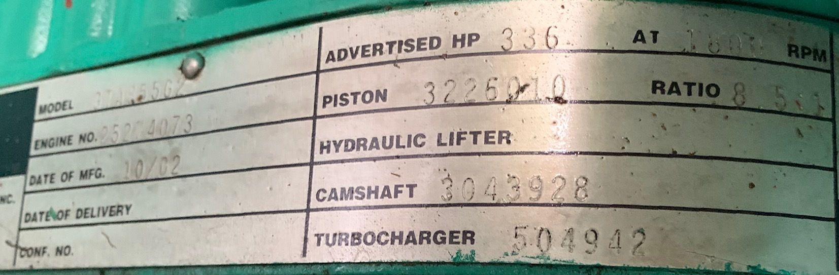 Used Cummins 215kW Gas Generator