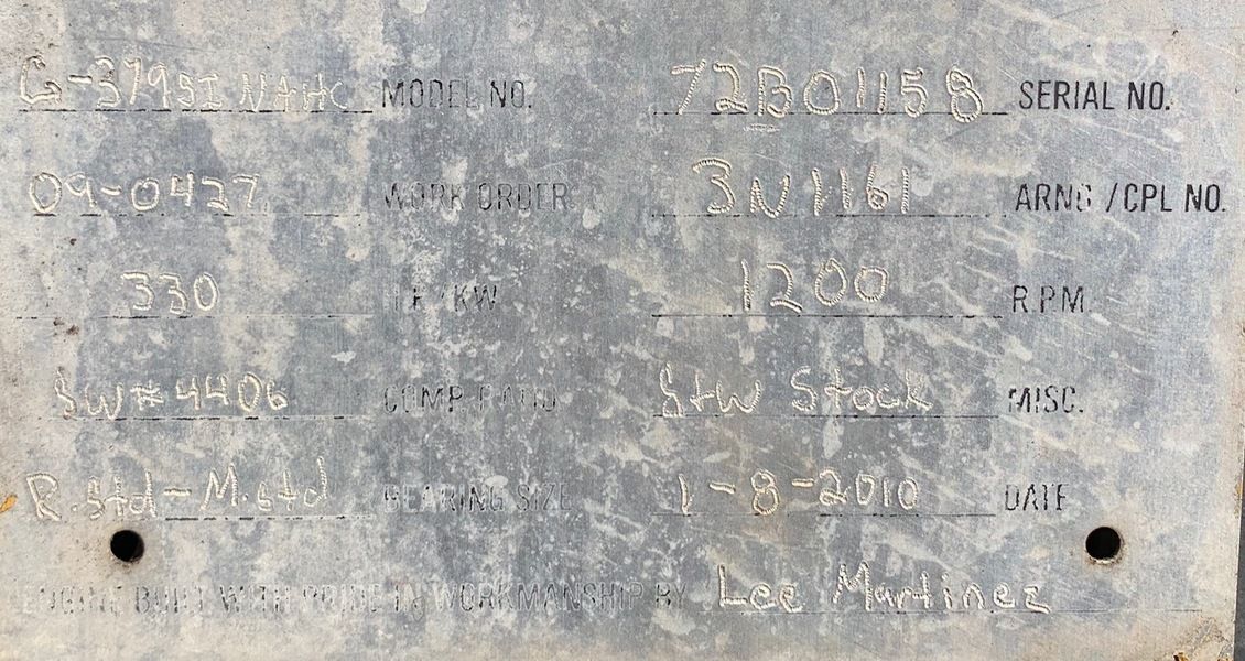 Used Caterpillar 250kW Gas Generator