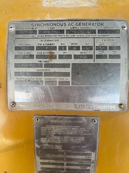 Used Caterpillar 3512C Diesel Generator