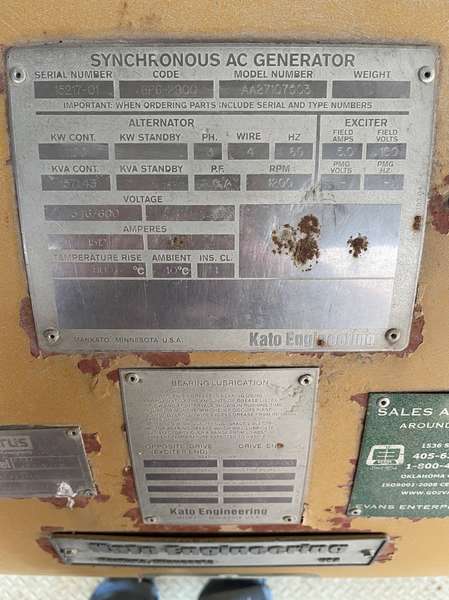 Used Caterpillar 3512C Diesel Generator