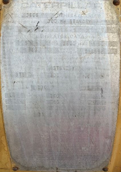 Used Caterpillar 300kW Generator End