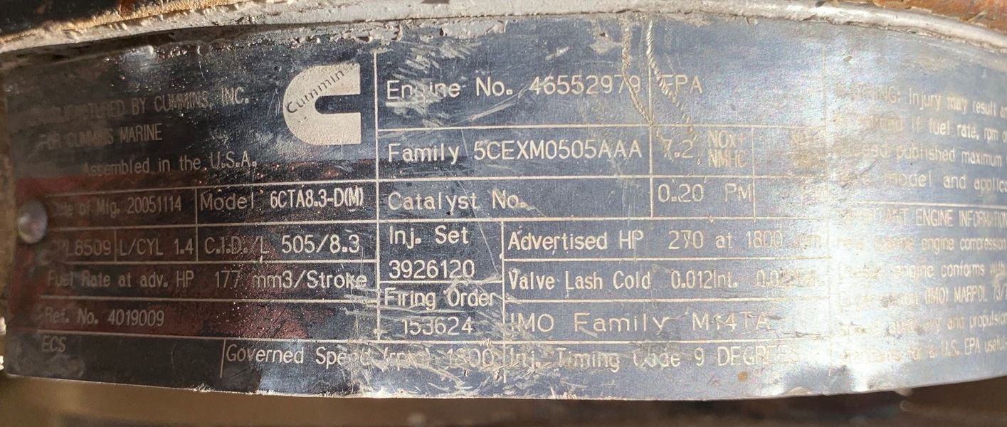 Used Cummins 6CTA8.3 Diesel Generator