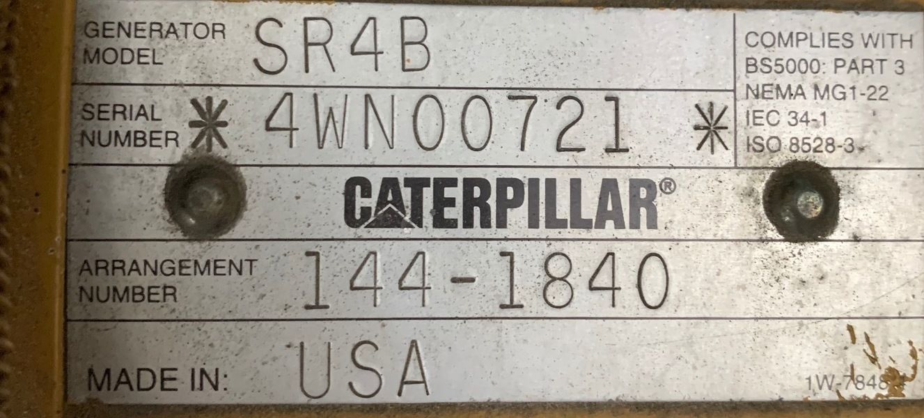 Used Caterpillar 3508 Diesel Generator