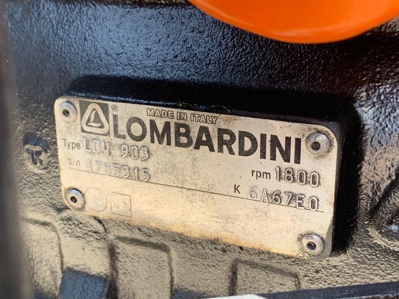 Used Lombardini 6kW Diesel Generator