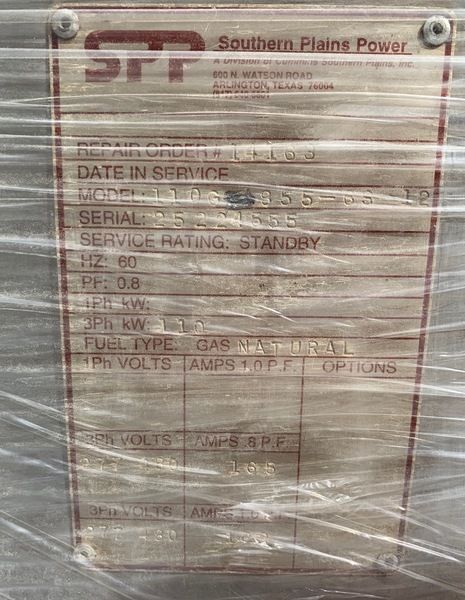 Used Cummins 110kW Generator End