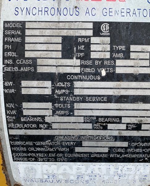 Used John Deere 6135 Diesel Generator