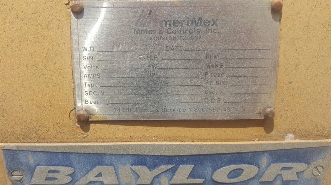 Reconditioned Baylor 1050kW Generator End