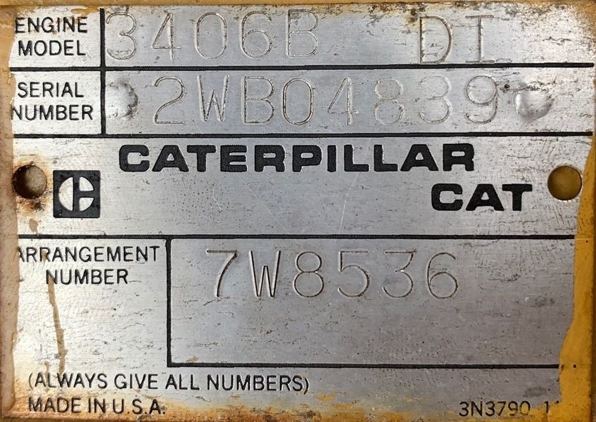 Low Hours Caterpillar 3406B Diesel Generator