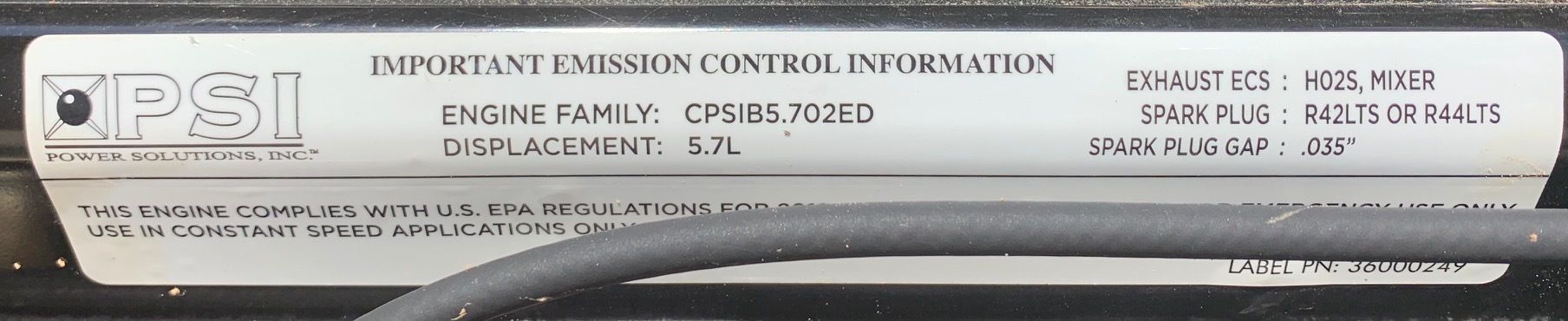 Low hours Kohler 60REZGB Gas Generator