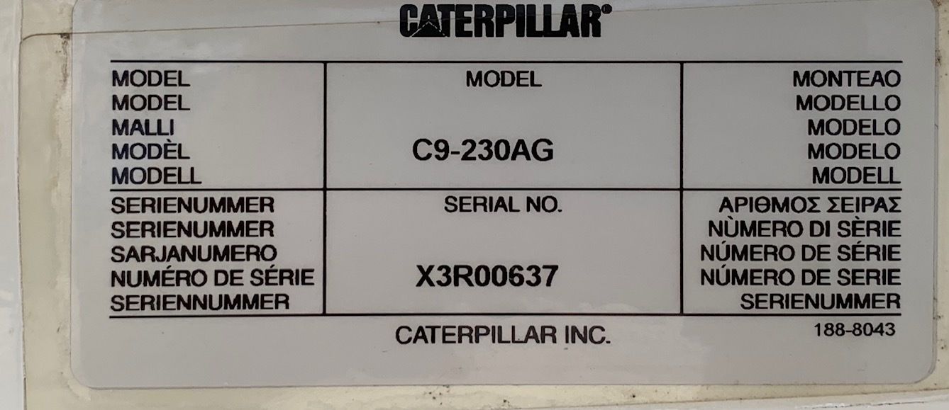 Used Caterpillar XQ230-C9 Diesel Generator
