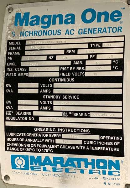 Used Stewart & Stevenson 12V71 Diesel Generator