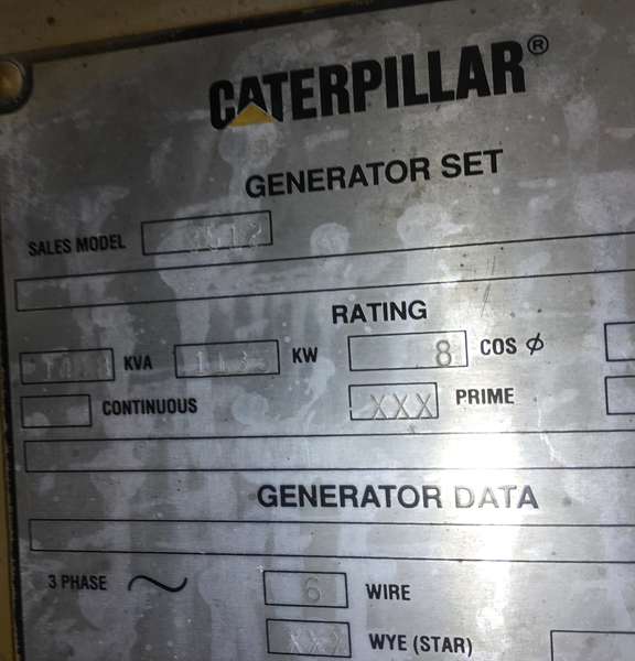 Used Caterpillar 3512 Diesel Generator