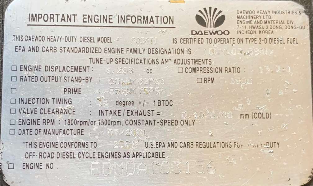 Used Generac 50kW Diesel Generator