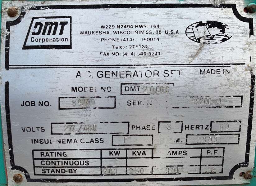  Marathon Electric 200KW Generator End