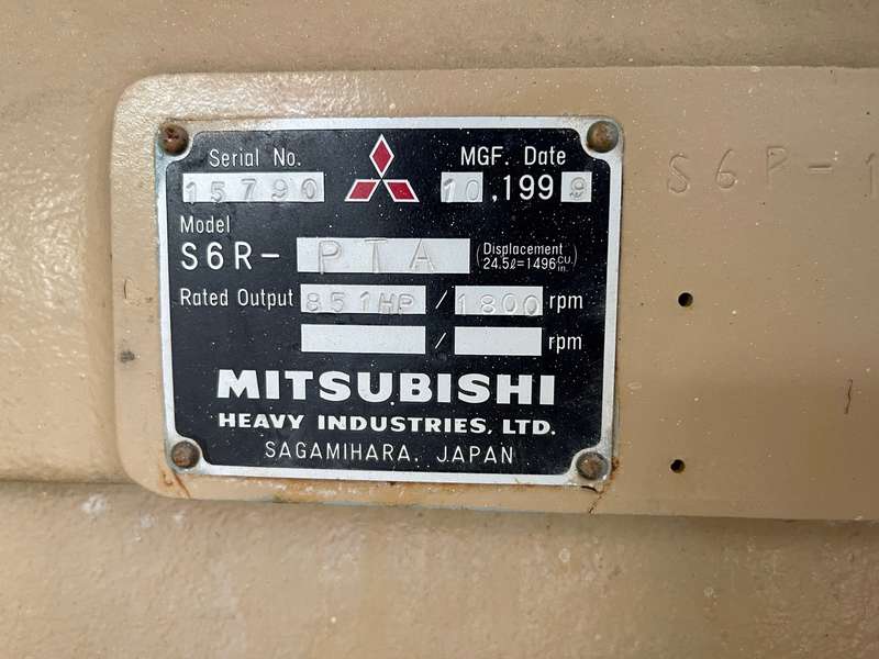 Low Hours Mitsubishi D600FRY4 Diesel Generator