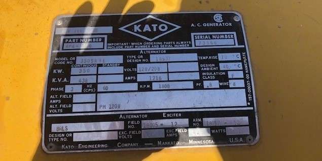 Used Caterpillar 350kW Diesel Generator