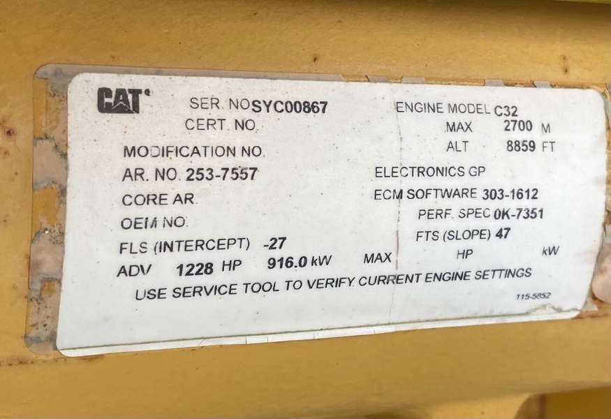 Used Caterpillar C32 Diesel Generator