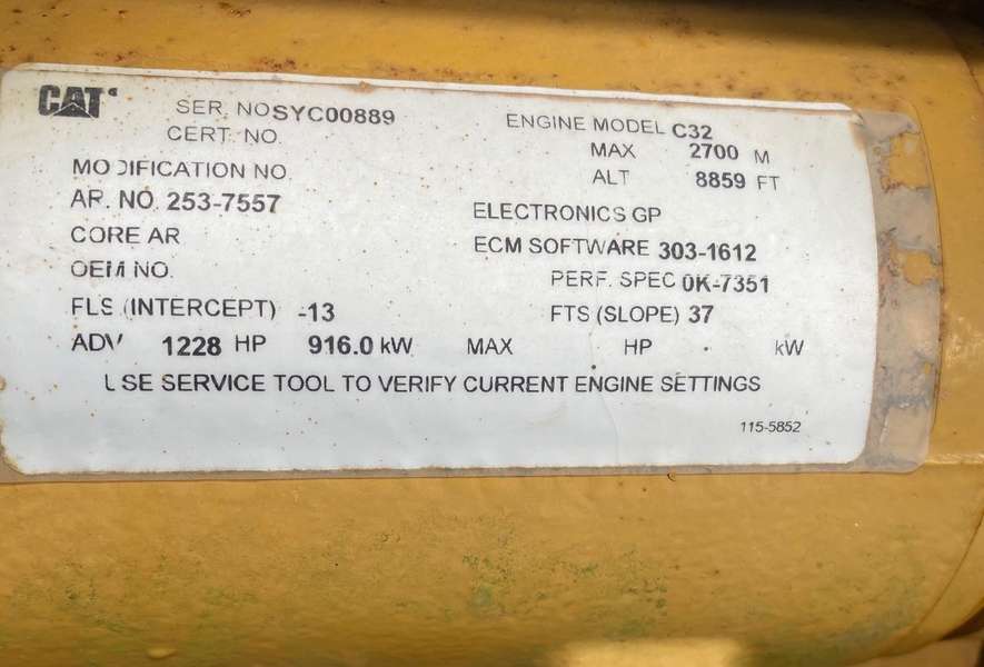 Used Caterpillar C32 Diesel Generator