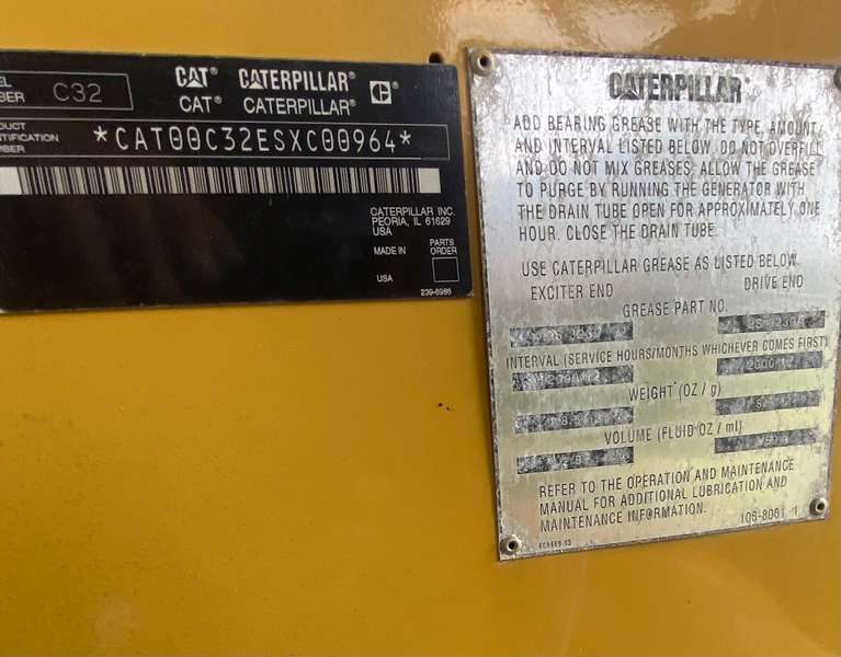 Used Caterpillar C32 Diesel Generator