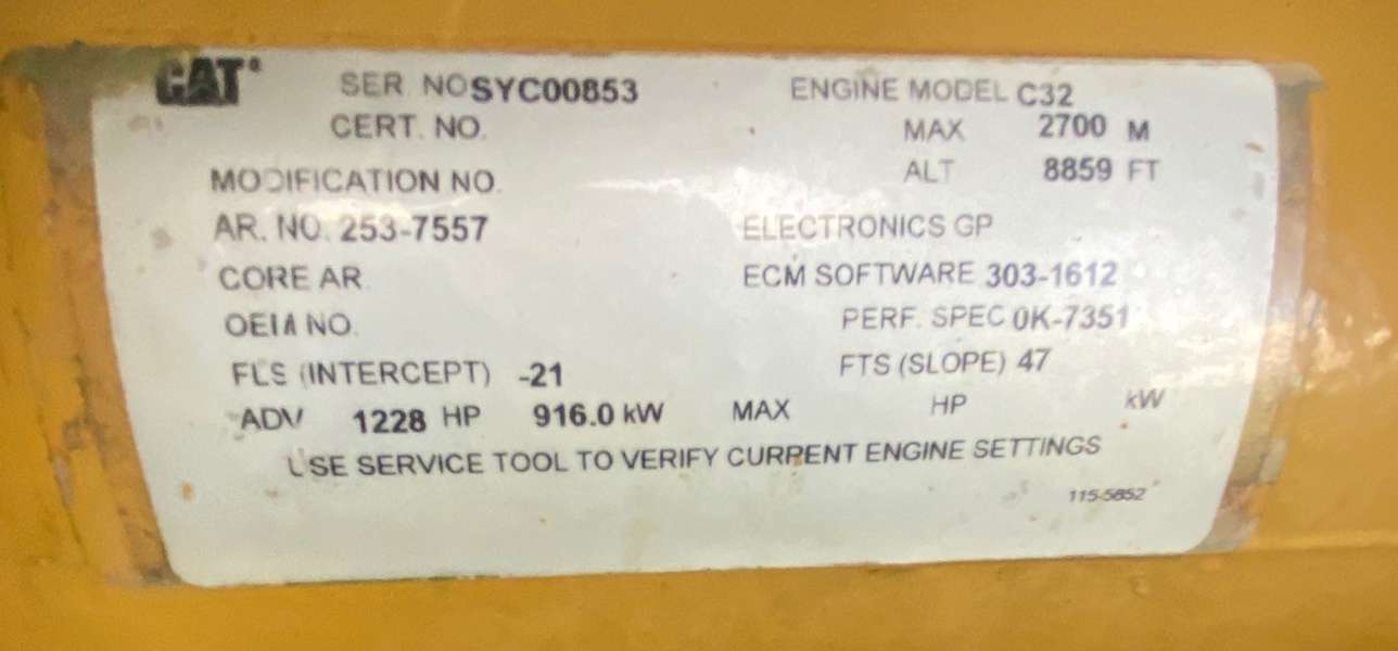 Used Caterpillar C32 Diesel Generator