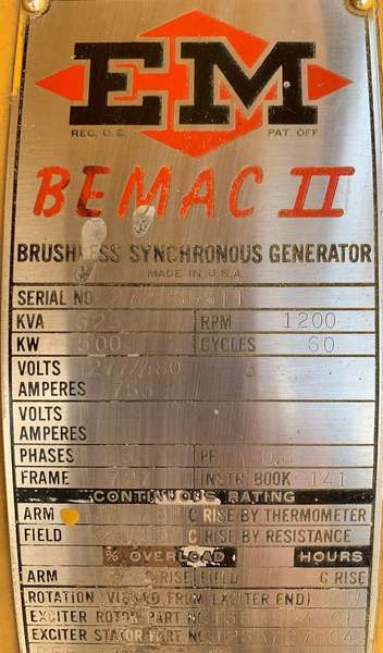 Low Hour Caterpillar 500kW Gas Generator