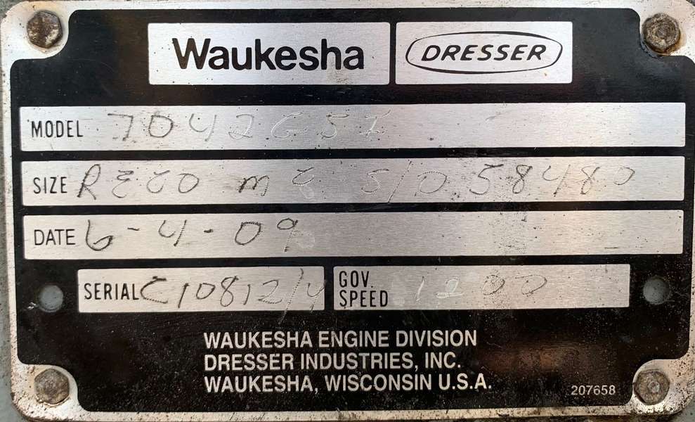 Used Waukesha 7042GSI Gas Generator