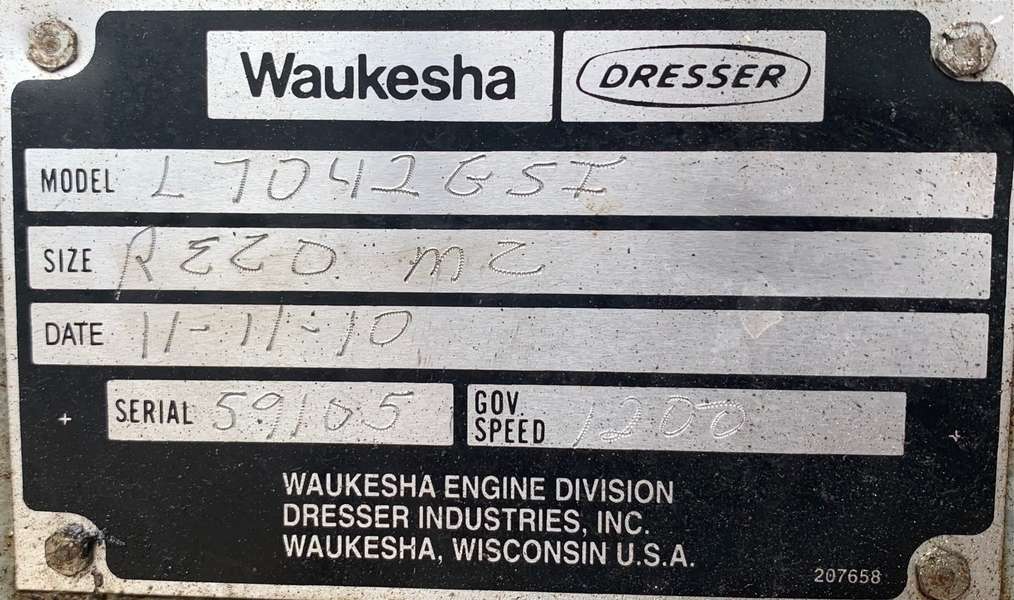 Used Waukesha 7042GSI Gas Generator
