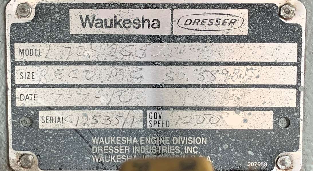 Used Waukesha 7042GSI Gas Generator