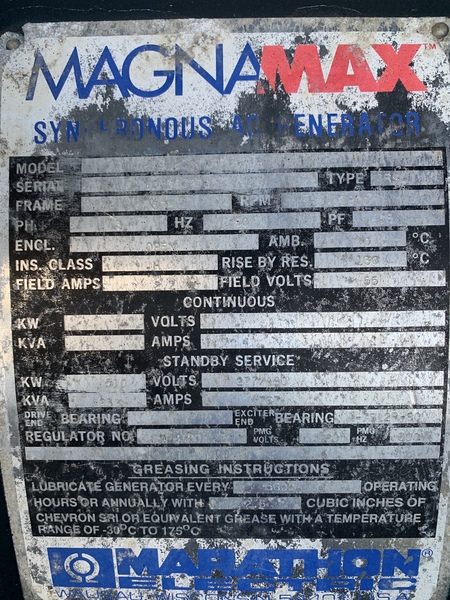 Low Hours Stewart and Stevenson 425kW Diesel Generator