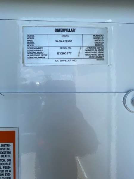 Low Hour Caterpillar XQ500-3456 Diesel Generator