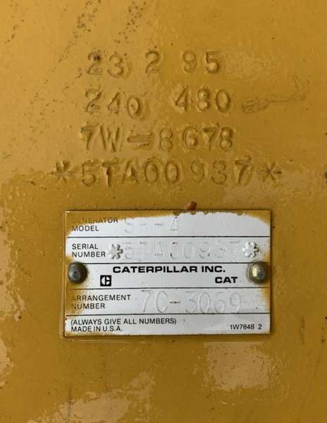 Like New Caterpillar SR4 Generator End