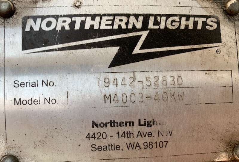 Used Northern lights M40C3-40kW Diesel Generator