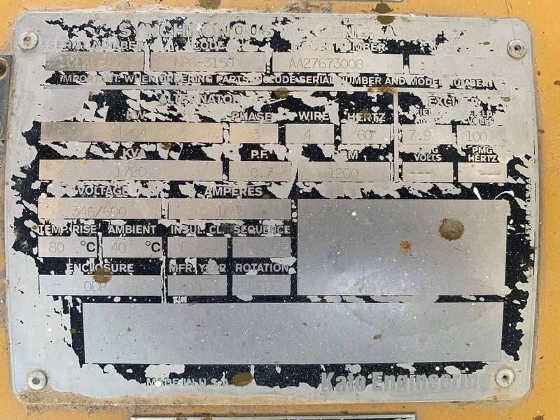 Used Caterpillar 3512B Diesel Generator