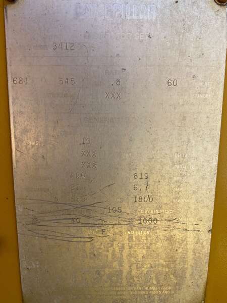 Low Hours Caterpillar 600kW Diesel Generator